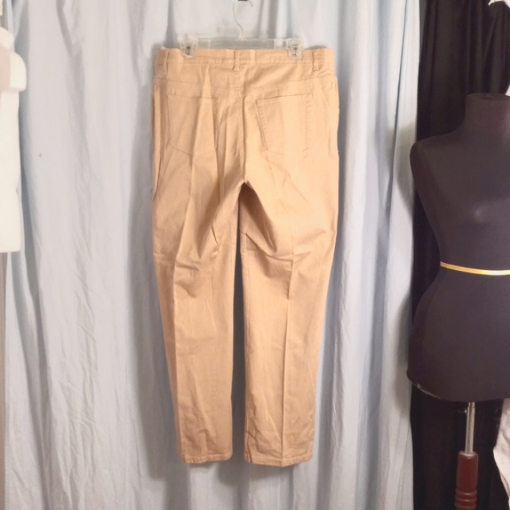 Maternity Announcements L 12/14 Khaki Stretch Twill Pants - Picture 9 of 11